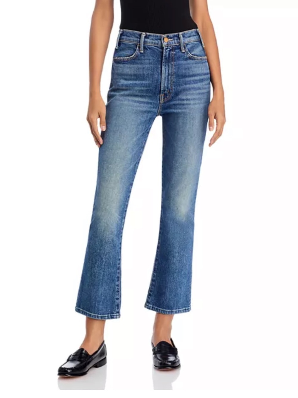 MOTHER Denim Hustler Ankle in Bending Rules